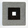 Decoracion 19 x 2.36 in. Encaved Square Wall Art, Ribbed Finish DE3091745